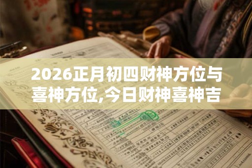 2026正月初四财神方位与喜神方位,今日财神喜神吉位
