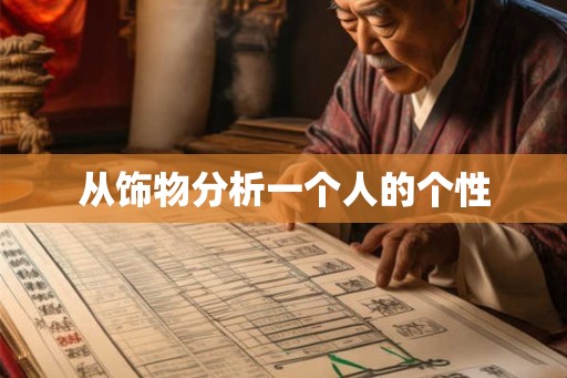 从饰物分析一个人的个性