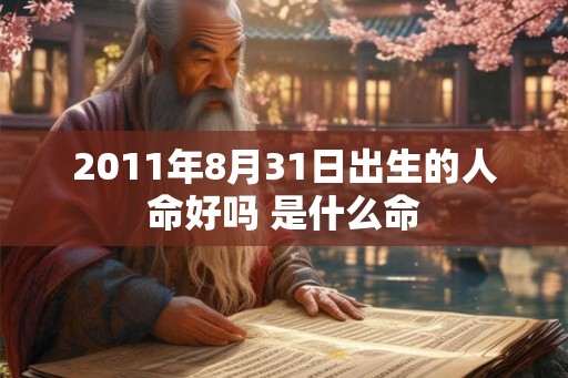 2011年8月31日出生的人命好吗 是什么命