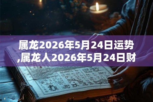 属龙2026年5月24日运势,属龙人2026年5月24日财运,生肖龙2026年5月24日运势 属龙2026年5月24日运势,属龙人2026年5月24日财运,生肖龙2026年5月24日运势
