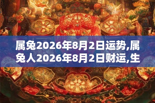 属兔2026年8月2日运势,属兔人2026年8月2日财运,生肖兔2026年8月2日运势 属兔2026年8月2日运势,属兔人2026年8月2日财运,生肖兔2026年8月2日运势