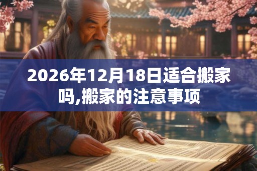 2026年12月18日适合搬家吗,搬家的注意事项