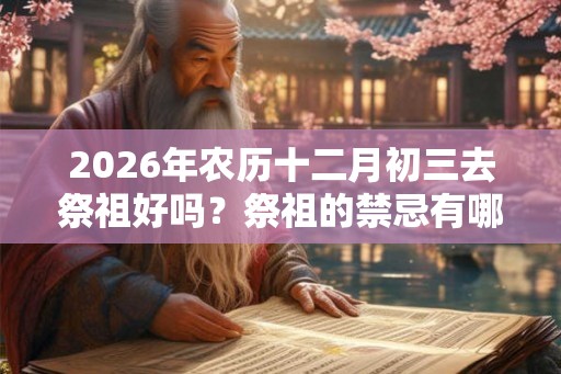 2026年农历十二月初三去祭祖好吗？祭祖的禁忌有哪些？