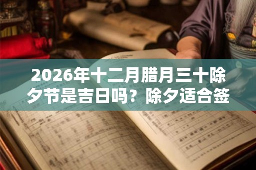 2026年十二月腊月三十除夕节是吉日吗？除夕适合签约吗？