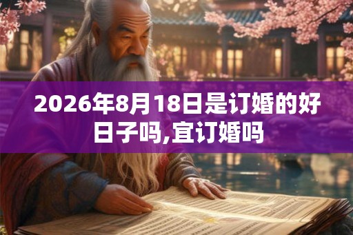 2026年8月18日是订婚的好日子吗,宜订婚吗