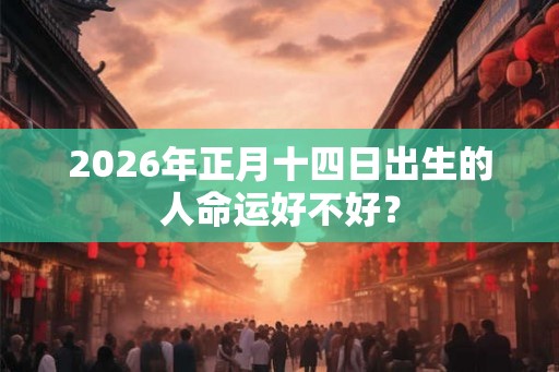 2026年正月十四日出生的人命运好不好? 2026年正月十四日出生的人命运好不好?