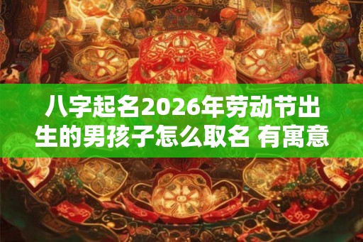 八字起名2026年劳动节出生的男孩子怎么取名 有寓意的起名