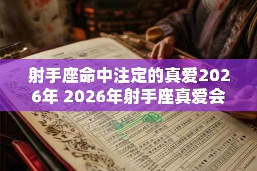 射手座命中注定的真爱2026年 2026年射手座真爱会出现吗