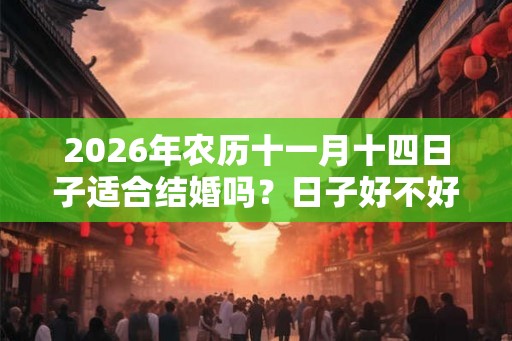 2026年农历十一月十四日子适合结婚吗？日子好不好？
