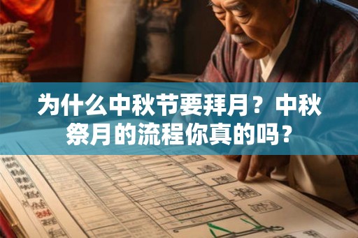 为什么中秋节要拜月？中秋祭月的流程你真的吗？