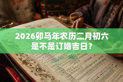 2026卯马年农历二月初六是不是订婚吉日? 2026卯马年农历二月初六是不是订婚吉日?