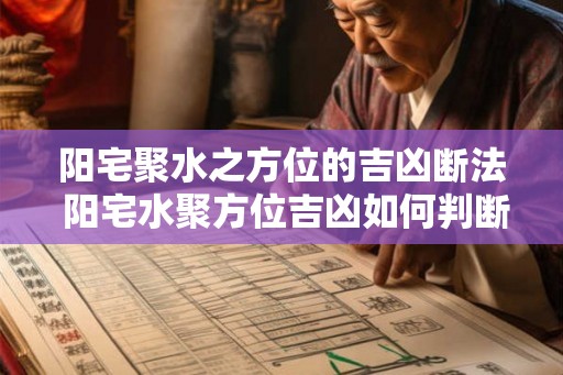阳宅聚水之方位的吉凶断法 阳宅水聚方位吉凶如何判断