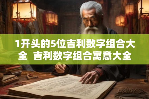 1开头的5位吉利数字组合大全 吉利数字组合寓意大全 1开头的5位吉利数字组合大全 吉利数字组合寓意大全