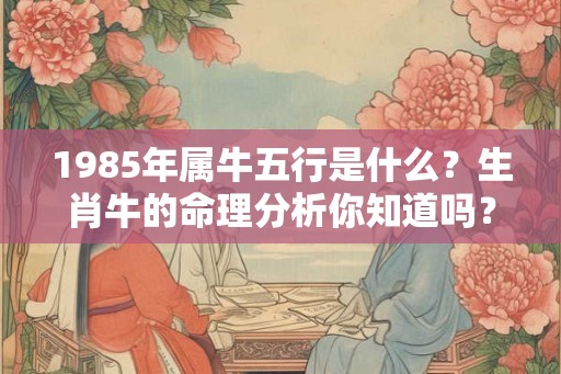 1985年属牛五行是什么？生肖牛的命理分析你知道吗？