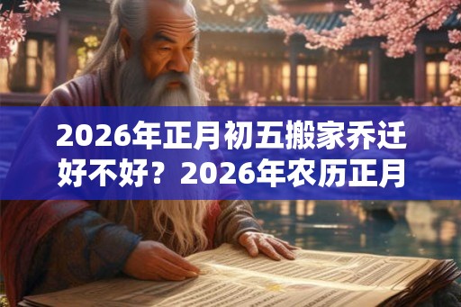 2026年正月初五搬家乔迁好不好?2026年农历正月搬家吉日有几天? 2026年正月初五搬家乔迁好不好?2026年农历正月搬家吉日有几天?
