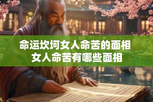 命运坎坷女人命苦的面相 女人命苦有哪些面相