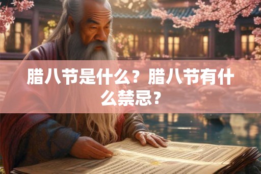 腊八节是什么？腊八节有什么禁忌？
