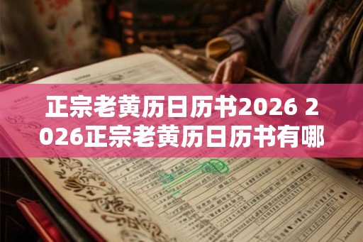 正宗老黄历日历书2026 2026正宗老黄历日历书有哪些特点 正宗老黄历日历书2026 2026正宗老黄历日历书有哪些特点