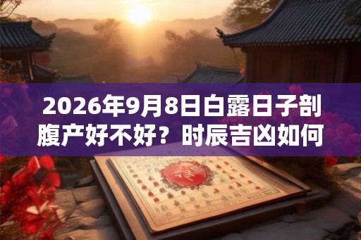 2026年9月8日白露日子剖腹产好不好？时辰吉凶如何？