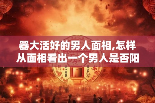 器大活好的男人面相,怎样从面相看出一个男人是否阳根大