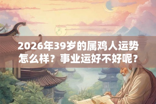 2026年39岁的属鸡人运势怎么样?事业运好不好呢? 2026年39岁的属鸡人运势怎么样?事业运好不好呢?
