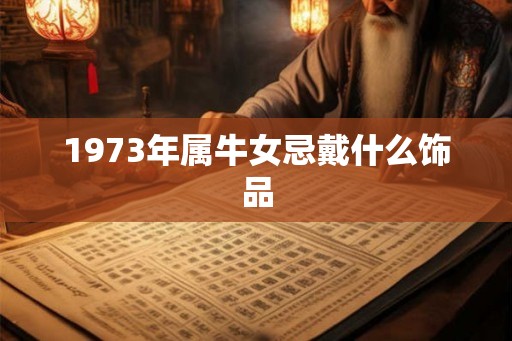 1973年属牛女忌戴什么饰品