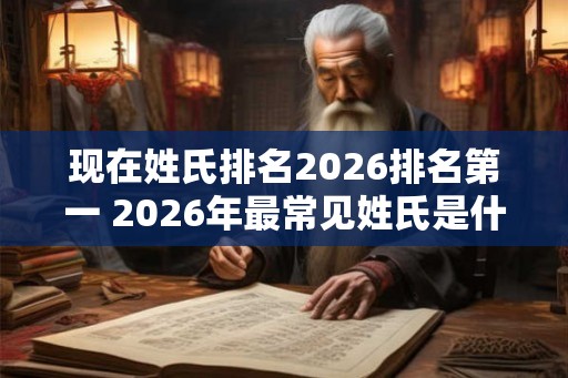 现在姓氏排名2026排名第一 2026年最常见姓氏是什么