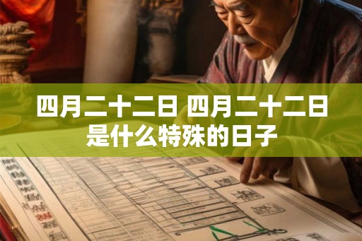 四月二十二日 四月二十二日是什么特殊的日子