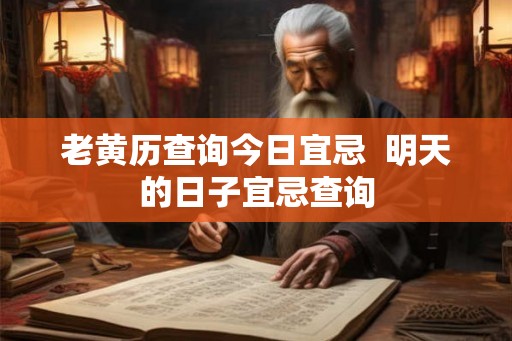 老黄历查询今日宜忌  明天的日子宜忌查询