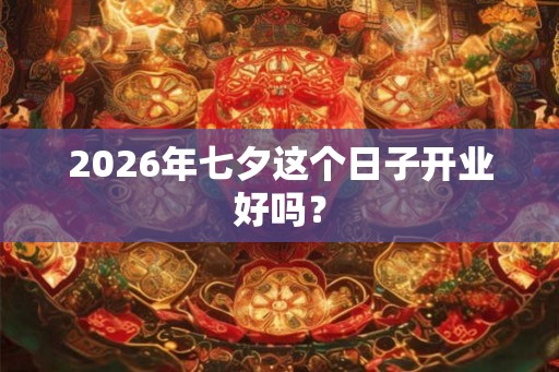 2026年七夕这个日子开业好吗？