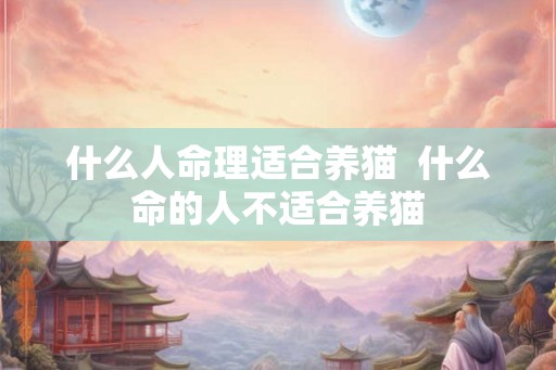 什么人命理适合养猫  什么命的人不适合养猫
