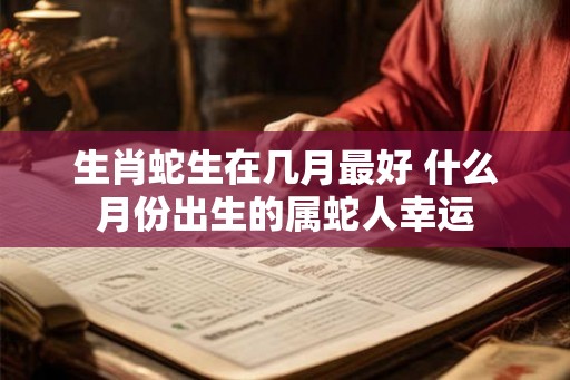 生肖蛇生在几月最好 什么月份出生的属蛇人幸运 生肖蛇生在几月最好 什么月份出生的属蛇人幸运