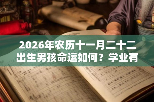 2026年农历十一月二十二出生男孩命运如何？学业有成吗？