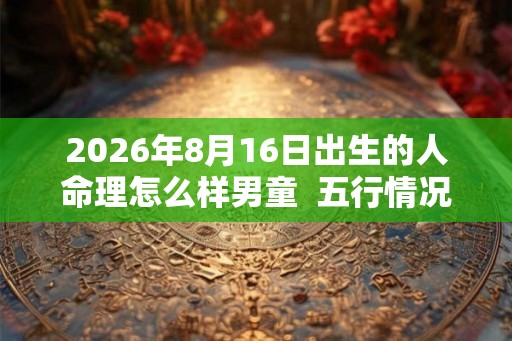 2026年8月16日出生的人命理怎么样男童 五行情况查询 2026年8月16日出生的人命理怎么样男童 五行情况查询