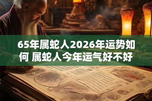 65年属蛇人2026年运势如何 属蛇人今年运气好不好 65年属蛇人2026年运势如何 属蛇人今年运气好不好