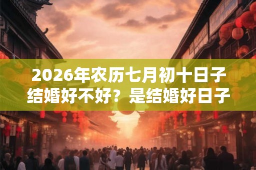 2026年农历七月初十日子结婚好不好?是结婚好日子吗? 2026年农历七月初十日子结婚好不好?是结婚好日子吗?