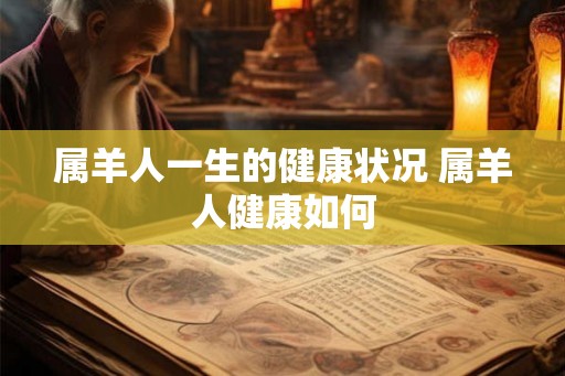 属羊人一生的健康状况 属羊人健康如何