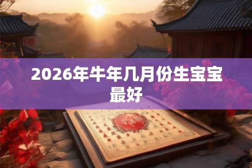 2026年牛年几月份生宝宝最好