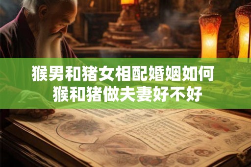 猴男和猪女相配婚姻如何  猴和猪做夫妻好不好