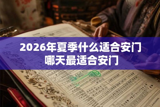2026年夏季什么适合安门 哪天最适合安门