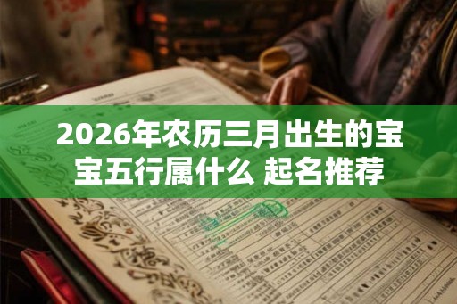 2026年农历三月出生的宝宝五行属什么 起名推荐