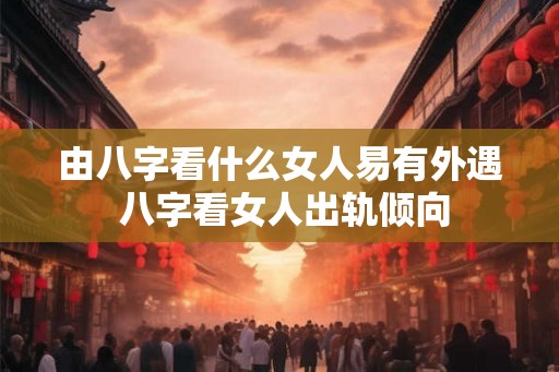 由八字看什么女人易有外遇 八字看女人出轨倾向 由八字看什么女人易有外遇 八字看女人出轨倾向
