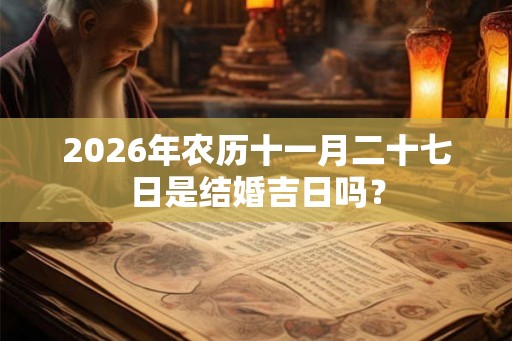 2026年农历十一月二十七日是结婚吉日吗？