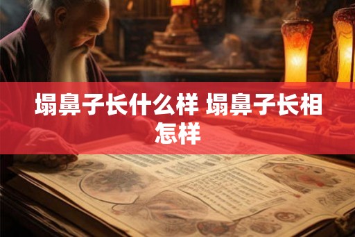 塌鼻子长什么样 塌鼻子长相怎样