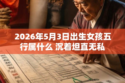 2026年5月3日出生女孩五行属什么 沉着坦直无私