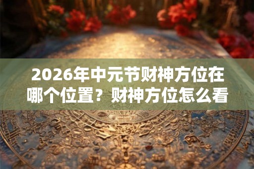2026年中元节财神方位在哪个位置？财神方位怎么看？