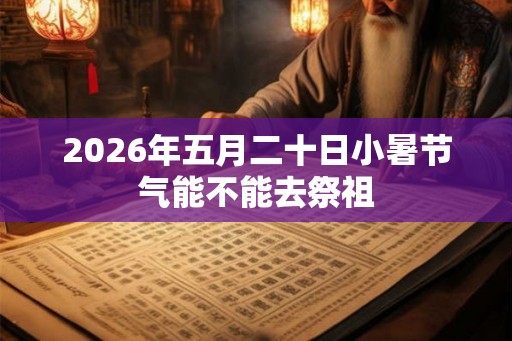 2026年五月二十日小暑节气能不能去祭祖