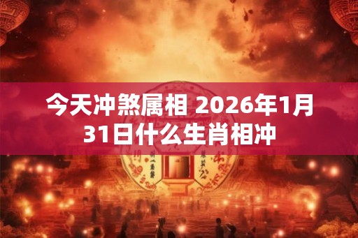 今天冲煞属相 2026年1月31日什么生肖相冲