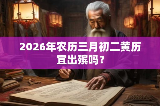 2026年农历三月初二黄历宜出殡吗？