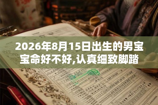 2026年8月15日出生的男宝宝命好不好,认真细致脚踏实地
